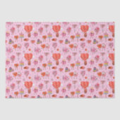 Retro Groovy Valentine Cartoon Seidenpapier (Vorderseite)