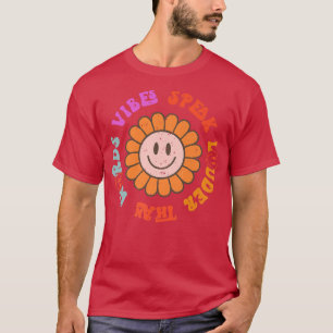Retro Groovy Vibes spricht lauter als Worte glückl T-Shirt