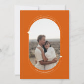 Retro Groovy Vibrany farbenfrohe blumenblühende Ho Einladung (Rückseite)