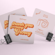 Retro Groovy Vielen Dank für Ihre Social Media