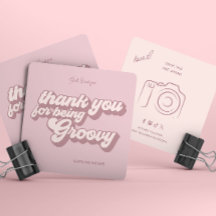 Retro Groovy Vielen Dank für Ihre Social Media