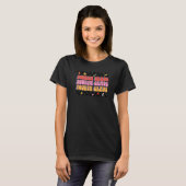 Retro Groovy Viertklässler T-Shirt (Vorne ganz)