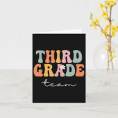 Retro Groovy Vintag erster Tag Karte (Gelbe Blume)