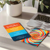 Retro Groovy Vortex Wavy Abschluss Einladung