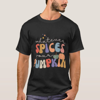 Retro Groovy, was auch immer Ihre Pumpkin Fall Hal T-Shirt