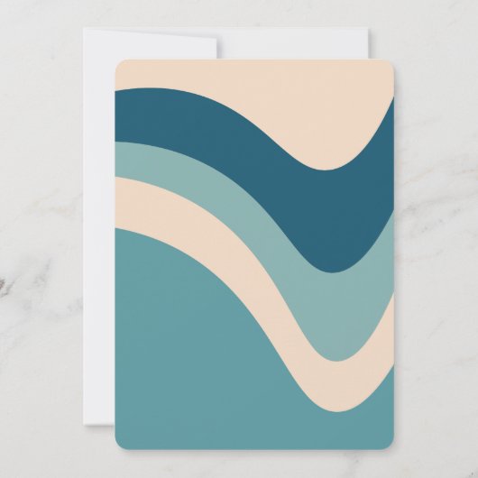 Retro Groovy Wave Disco Ball Daisy Green Geburtsta Einladung (Rückseite)