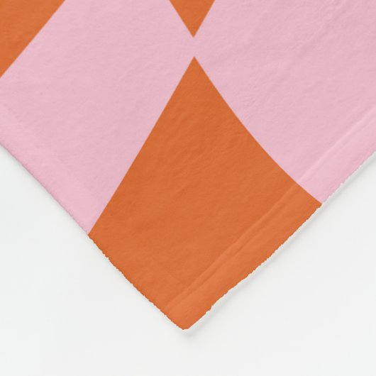 Retro Groovy Wavy Psychedelic Checkerboard Karo Y Fleecedecke (Ecke)