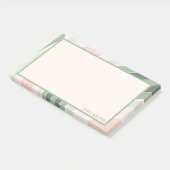 Retro Groovy Wellenmuster Post-it Klebezettel (angewinkelt)