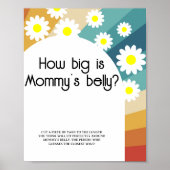 Retro Groovy - Wie groß ist das Bauchspiel der Mam Poster (Vorne)