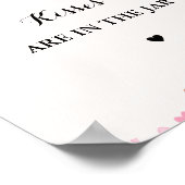 Retro Groovy wie viele Küsse Brautparty Poster (Ecke)