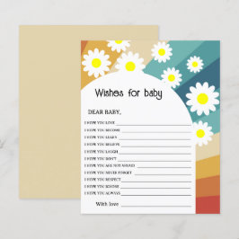 Retro Groovy - Wünsche für das Baby