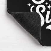 Retro Groovy zweisprachiger Spanischlehrer 67 Sech Mousepad (Ecke)