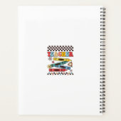 Retro Groovys Blume Schachbrettlehrer Planer (Rückseite)