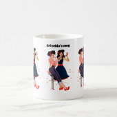 Retro Groovys, glamouröse Mädchen Kaffeetasse (Mittel)