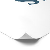 Retro große gelbe Taxi personalisiert Poster (Ecke)