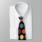 Retro große Punkt-Party-Krawatte Krawatte (Gebunden)