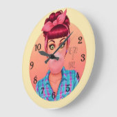 Retro Große Wanduhr (Winkel)