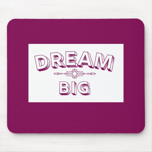 Retro Großer Traum Mousepad (Vorne)