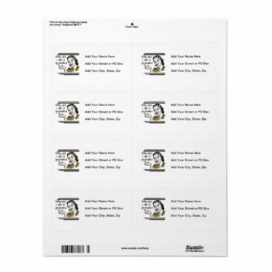 Retro Großmutter-T - Shirts und Geschenke (Vorne)