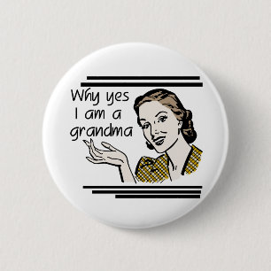 Retro Großmutter-T-Shirts und Geschenke Button