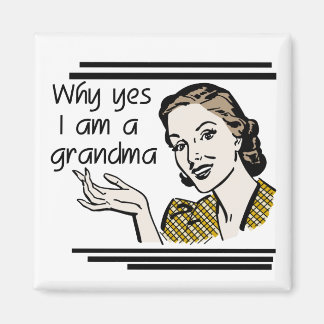 Retro Großmutter-T - Shirts und Geschenke Magnet