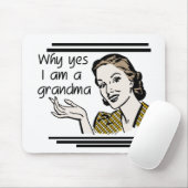 Retro Großmutter-T-Shirts und Geschenke Mousepad (Mit Mouse)
