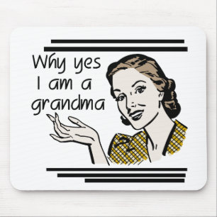 Retro Großmutter-T-Shirts und Geschenke Mousepad