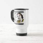 Retro Großmutter-T - Shirts und Geschenke Reisebecher (Vorderseite Links)