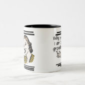 Retro Großmutter-T - Shirts und Geschenke Zweifarbige Tasse (Mittel)