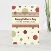 Retro Großvater Happy Vatertag Karte (Vorderseite)