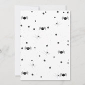 Retro Grovvvy Halloween Geburtstag Dankeschön Kart Ankündigung (Rückseite)