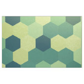 Retro grün-blaues gelbes Hexagon-Muster Stoff (Fat Quarter (45,7 x 55,9 cm))