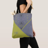 Retro Grün und Grau Tasche (Von Nahem)