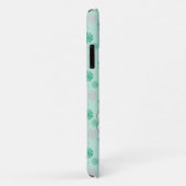 Retro-grüne Blume Case-Mate iPhone Hülle (Hinten/Rechts)