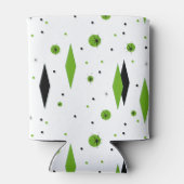 Retro grüne Diamanten und Sternexplosionen können Dosenkühler (Rückseite)