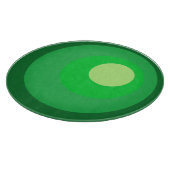 Retro grüne Kreise Schneidebrett (Ecke)