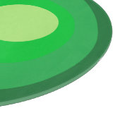 Retro grüne Kreise Schneidebrett (Ecke)