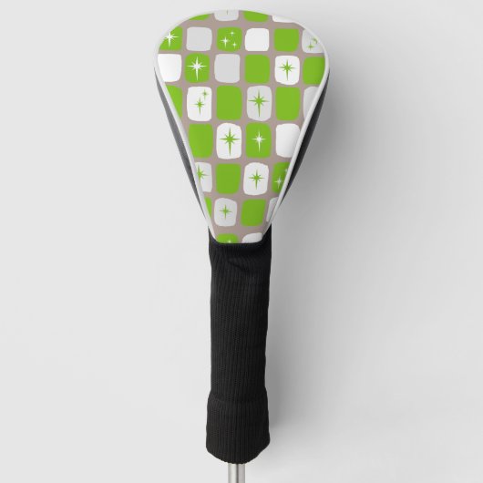 Retro grüne und weiße golf headcover (Vorderseite)