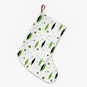 Retro grüner Diamant-u. Kleiner Weihnachtsstrumpf (Vorderansicht (hängend))