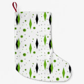 Retro grüner Diamant-u. Kleiner Weihnachtsstrumpf (Vorderseite)