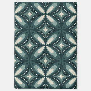 Retro grünes geometrisches Muster Magnet