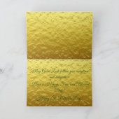 Retro grünes kariertes Herz St Patrick Day Karte (Innenseite)