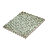 Retro-grünes Muster aka funky indian Fliese (Seite)