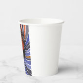 Retro Grunge Basketball Abstract Urban Sports Pappbecher (Links)