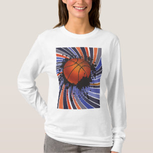 Retro-Grunge-Basketball-Abstrakte Urbane Sportarte T-Shirt