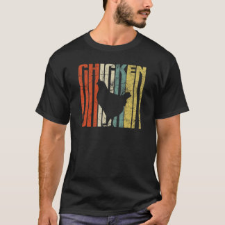 Retro Grunge Bauer Huhn T-Shirt