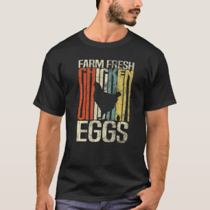 Retro Grunge Bauern frische Hühnereier T-Shirt
