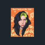 Retro Grunge Billie Pop Art Canvas Prints Leinwanddruck<br><div class="desc">Don't Smile at Me, Still - Retro Grunge Billie Eilish Album Art Print" Beschreibung: Eine nostalgische Note zu Beginn—"Don’t Smile at Me, Still" ist ein Retro, das Billie Eilish’s ikonisches Debüt EP, inmitten von Farbpaletten aus den 1970er Jahren, Vintagen floralen Motiven und verzweifelten Texturen. Dieses Design, das wie eine Schallplatte...</div>