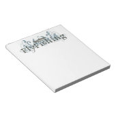 Retro Grunge Fischen Notizblock (angewinkelt)