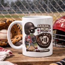 Retro-Grunge-Foto-Geschenk für Baseball-Mamas